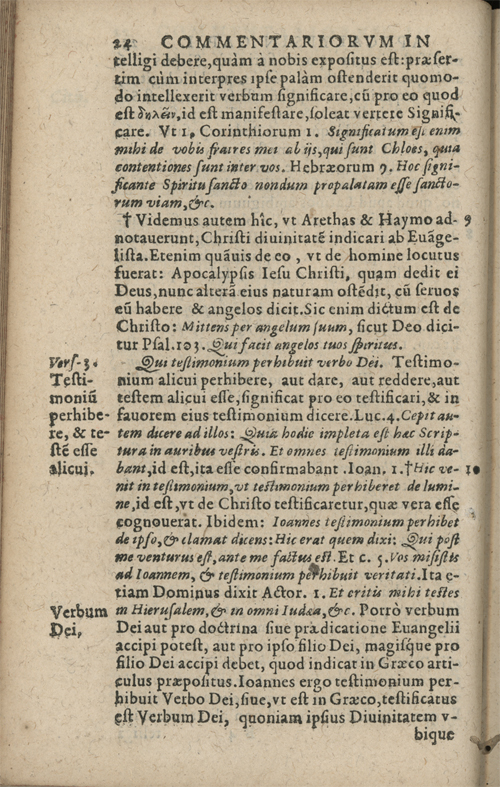 In sacram beati Ioannis Apostoli and Evangelistae Apocalypsin Commentarii by Francisci Riberae, Presbyteri Societatis Iesu, 1602 edition in Latin - read online free