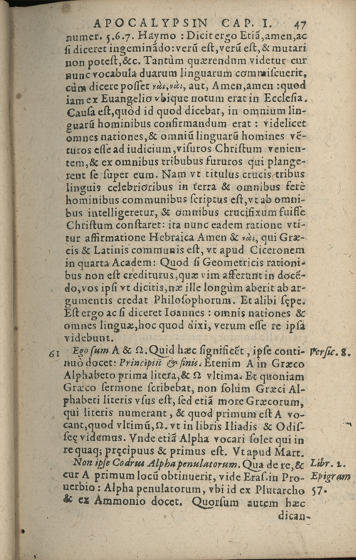 In sacram beati Ioannis Apostoli and Evangelistae Apocalypsin Commentarii by Francisci Riberae, Presbyteri Societatis Iesu, 1602 edition in Latin - read online free