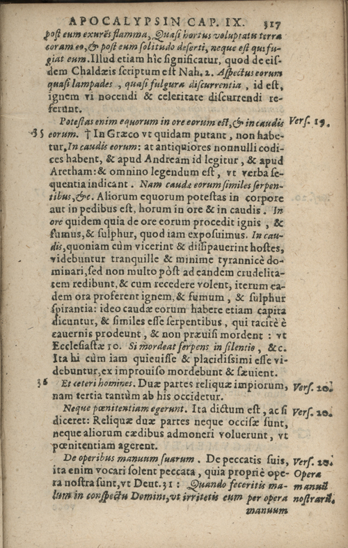 In sacram beati Ioannis Apostoli and Evangelistae Apocalypsin Commentarii by Francisci Riberae, Presbyteri Societatis Iesu, 1602 edition in Latin - read online free