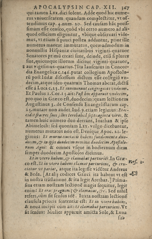 In sacram beati Ioannis Apostoli and Evangelistae Apocalypsin Commentarii by Francisci Riberae, Presbyteri Societatis Iesu, 1602 edition in Latin - read online free
