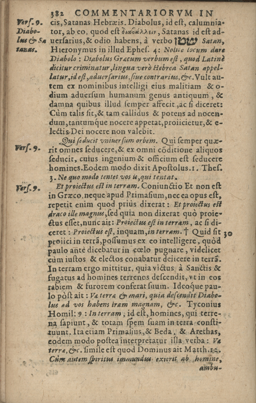 In sacram beati Ioannis Apostoli and Evangelistae Apocalypsin Commentarii by Francisci Riberae, Presbyteri Societatis Iesu, 1602 edition in Latin - read online free