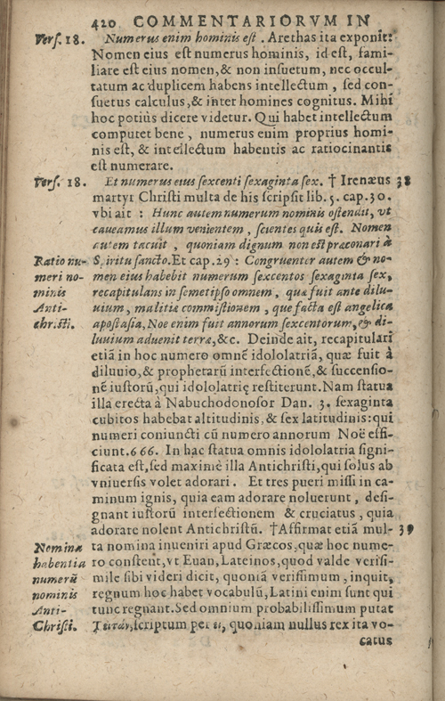 In sacram beati Ioannis Apostoli and Evangelistae Apocalypsin Commentarii by Francisci Riberae, Presbyteri Societatis Iesu, 1602 edition in Latin - read online free