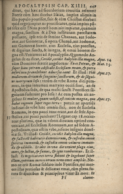 In sacram beati Ioannis Apostoli and Evangelistae Apocalypsin Commentarii by Francisci Riberae, Presbyteri Societatis Iesu, 1602 edition in Latin - read online free