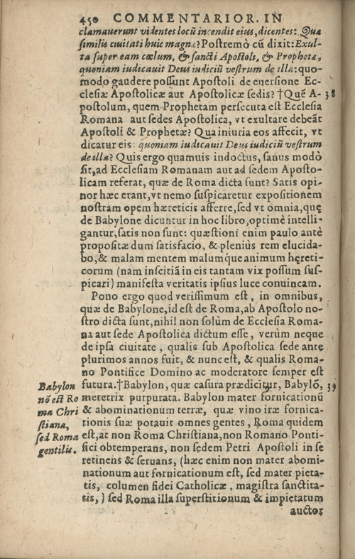 In sacram beati Ioannis Apostoli and Evangelistae Apocalypsin Commentarii by Francisci Riberae, Presbyteri Societatis Iesu, 1602 edition in Latin - read online free