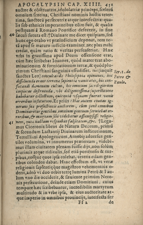 In sacram beati Ioannis Apostoli and Evangelistae Apocalypsin Commentarii by Francisci Riberae, Presbyteri Societatis Iesu, 1602 edition in Latin - read online free