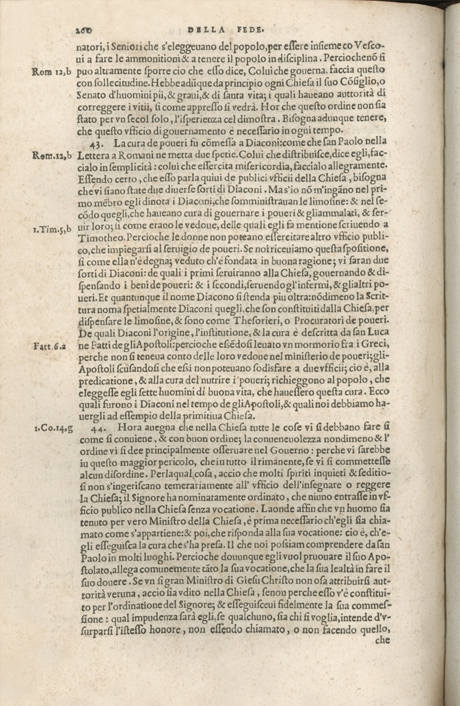 Institutione della Religion Christiana di Giovanni Calvino, edizione 1557 in Italiano tradotta per Giulio Cesare Paschali