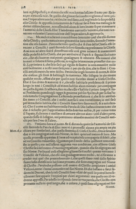 Institutione della Religion Christiana di Giovanni Calvino, edizione 1557 in Italiano tradotta per Giulio Cesare Paschali