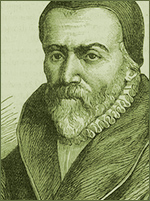 Portrait of William Tyndale, English Reformer, Bible Translator, Apologist and Martyr by burning at the stake 1536