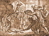 Bishop Tonstal's burning of William Tyndale's English New Testaments at Cheapside in London, The Lollards