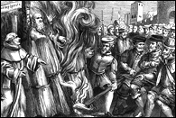 Burning of Thomas Cranmer, Archbishop of Canterbury, Reformer, and Protestant Martyr, 1556ad.