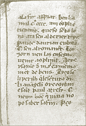 A page of the Cambridge Manuscript of the Vaudois