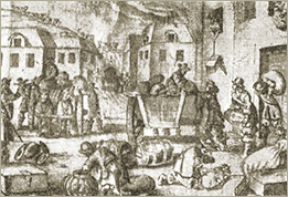 Illustration of the Pillage of Torre Pellice