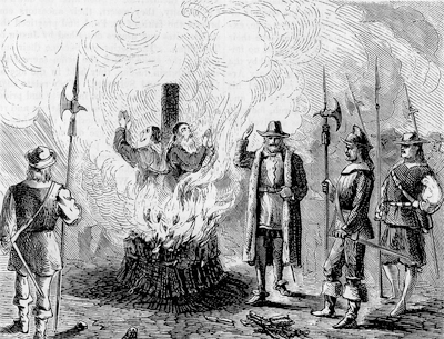 The Vaudois - burned alive in pairs.